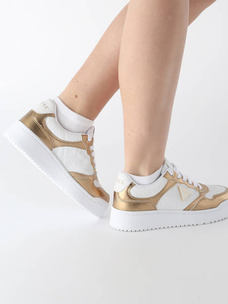 Sneakers Miram Uit Leder Guess Wit women MI6FAL12 ander zicht 1